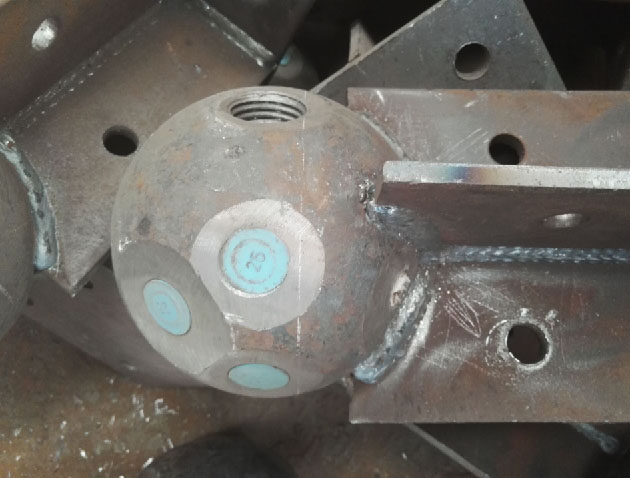 吴忠螺栓球球塞，网架配件